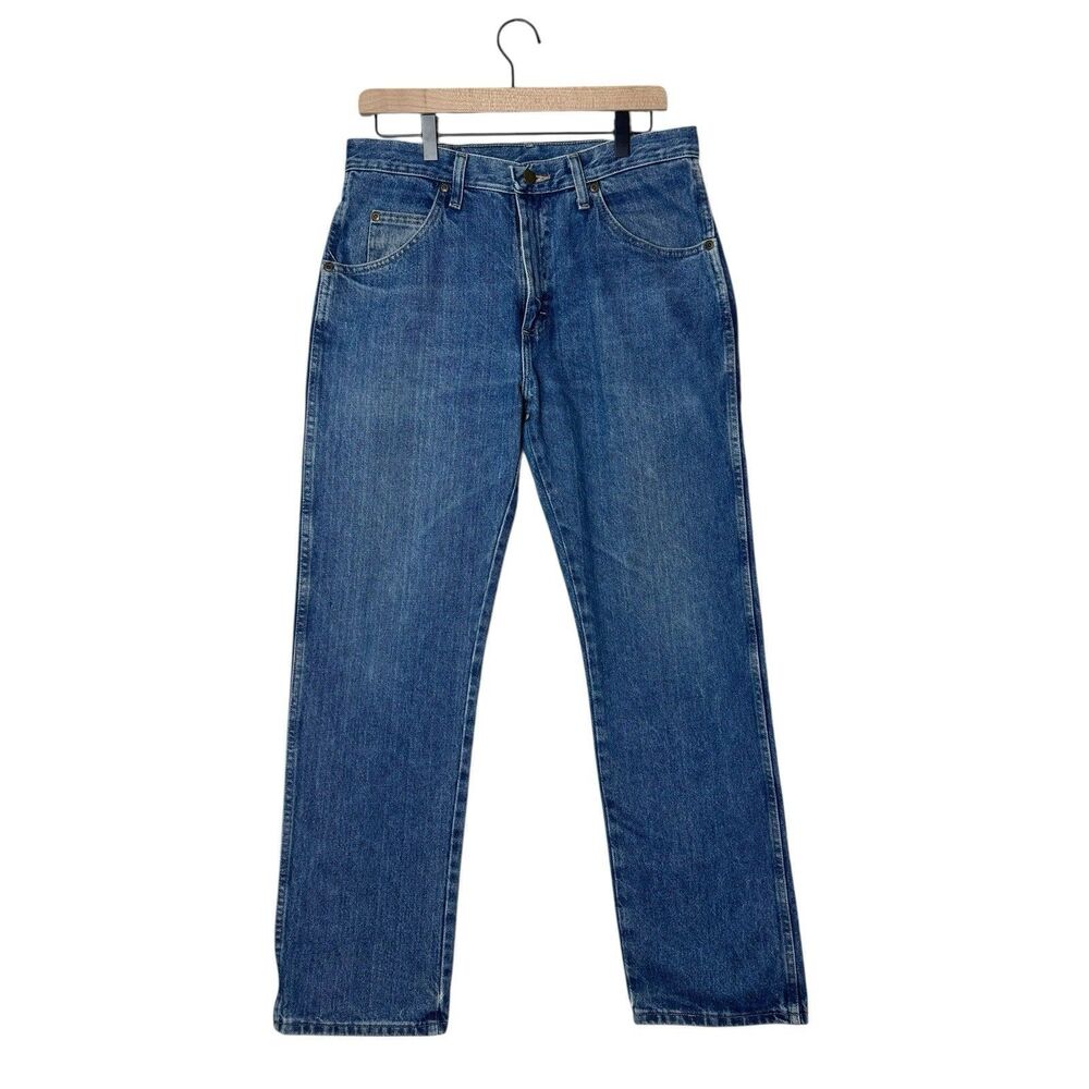 VTG Wrangler‎ Jeans Mens Straight Leg 31x30 Regular Fit Western Cowboy-Core Y2K